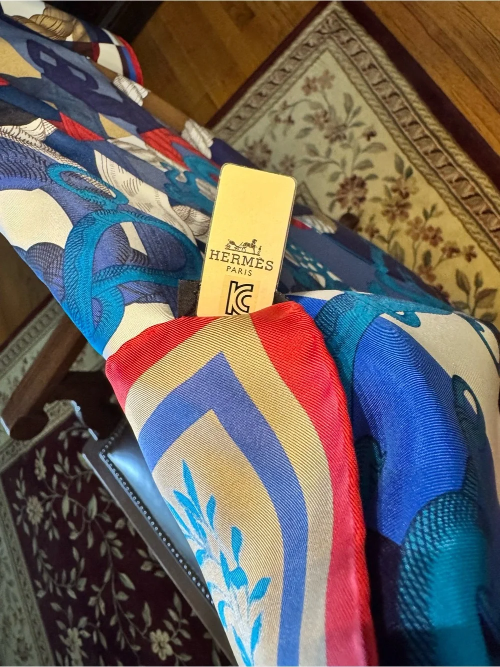 Hermes Della Cavalleria Silk Scarf - 90 - Picture 4 of 8